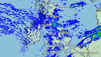 Met Office forecast shows 110 UK areas set for rain on Sunday - full list