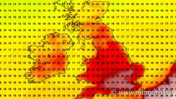 UK weather maps show 35C scorcher as new July heatwave starts Monday - 6 areas above 30C