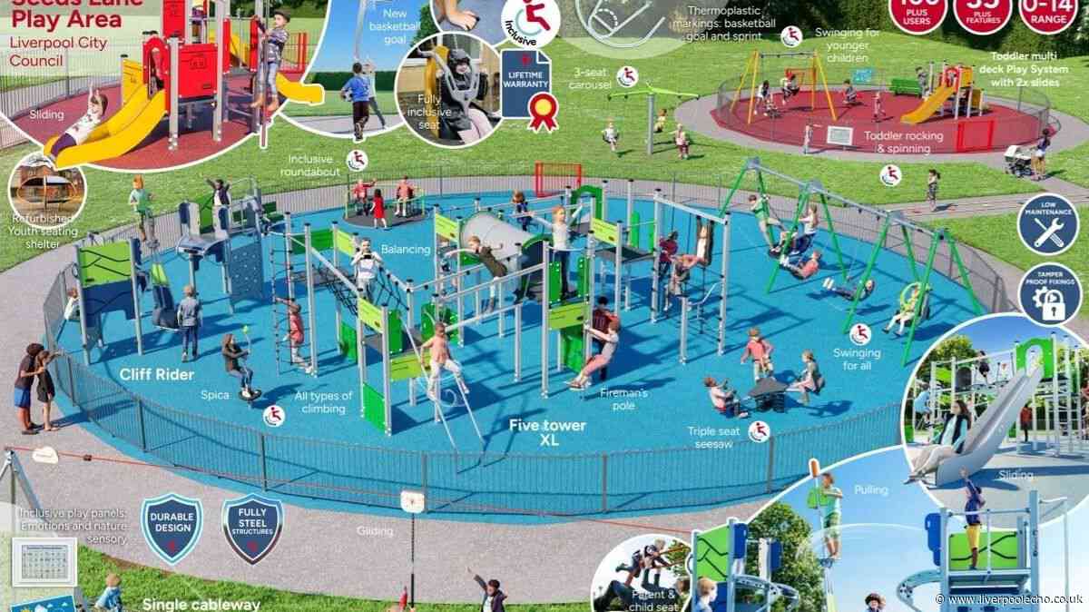 New play area with Indiana Jones pole vault, zip line and climbing frames coming soon