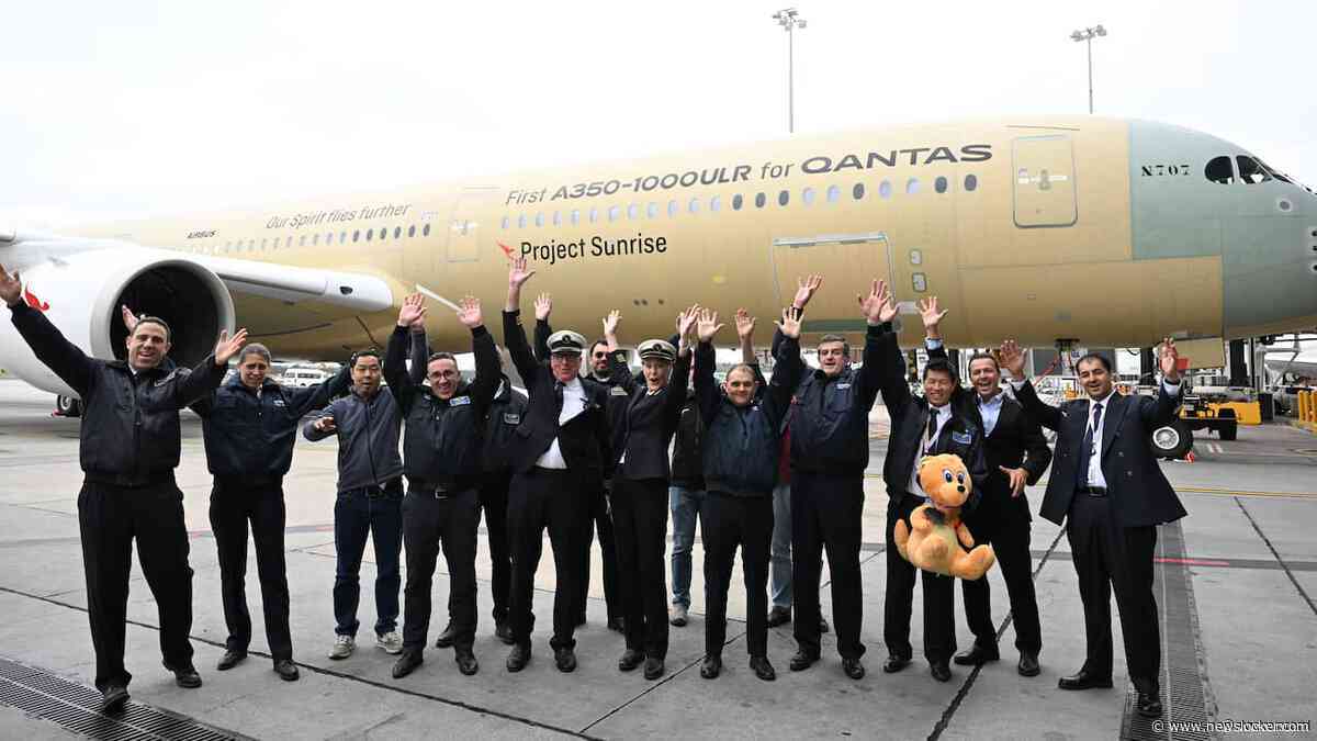 Qantas' ultralangeafstandsvliegtuig vliegt direct van Frankrijk naar Australi&euml;