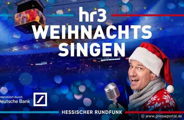 "hr3 Weihnachtssingen" mit Tobi Kämmerer am 19. Dezember in Frankfurts größter Veranstaltungsstätte – Vorverkauf