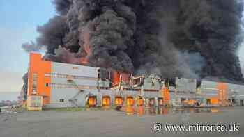 Russia in flames as Ukraine strikes two more 'Russian Amazon' warehouses