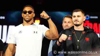 Anthony Joshua vs Kristian Prenga fight TV channel, PPV and live stream info