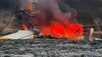 Horror as plane crash lands on remote island and emergency crews rush to treat 11 people