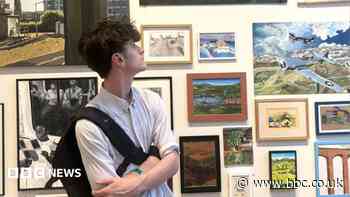 Exhibition of work like lottery win, young artist says