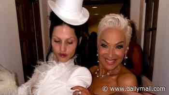 Denise Welch shares intimate pictures from son Matty Healy's wedding celebrations to model Gabbriette as they party with Charli XCX in LA
