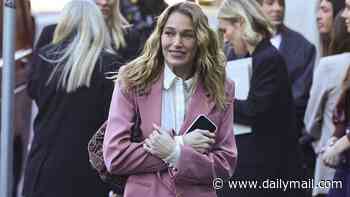 Ellidy Pullin steps out in a pink power suit and an expensive Fendi bag amid claims she and her bestie Fisher's wife Chloe are 'losing their relevance'
