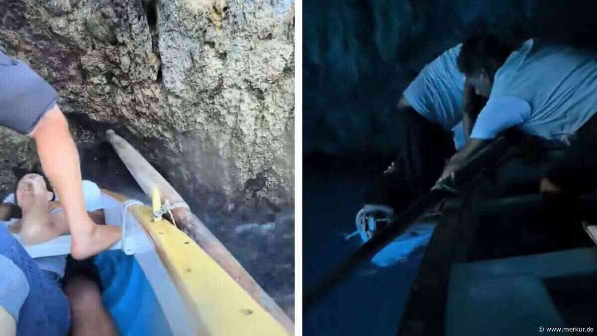 Urlaubs-Albtraum in Italien: Boot sinkt auf dem Weg zur berühmter Grotte – Touristin filmt alles