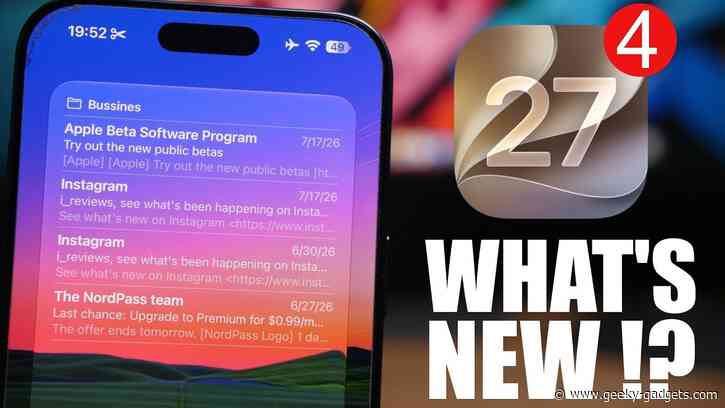 All The New Features in iOS 27 Beta 4 Revealed
