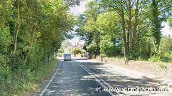 Road near Flax Bourton nursery shut after car crashes into telephone pole