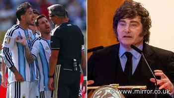 Argentina president goes on rant as calls for country to be banned from World Cup grow
