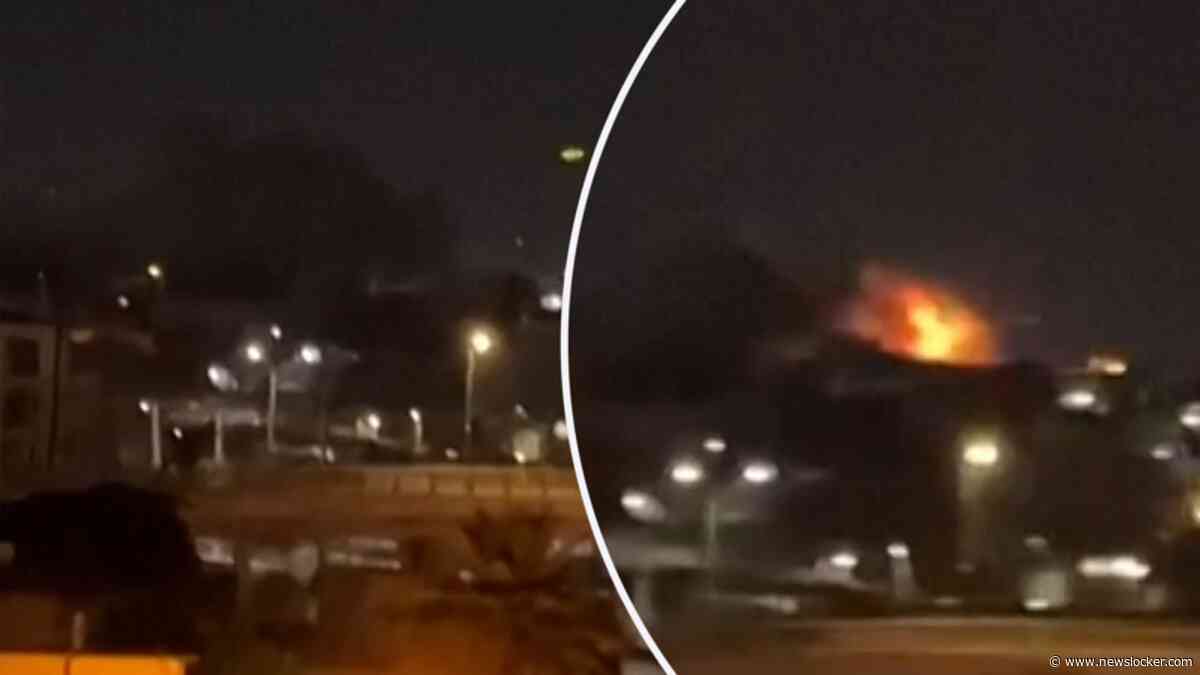 Enorme explosie in Iraanse havenstad Bandar Abbas gefilmd