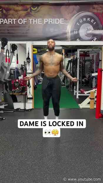 Dame PUTTING IN WORK on the court AND in the weight room! 💪 (via: @DamianLillard )