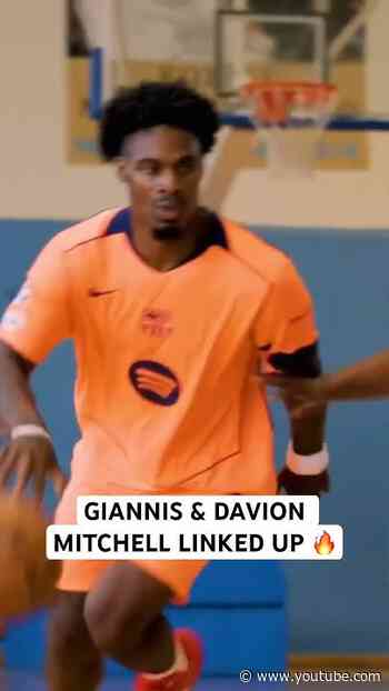 Giannis and Davion Mitchell linked up for a workout in Greece 🔥