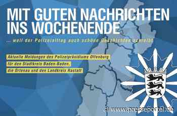 POL-OG: Biberach - Rucksack sichergestellt - Mit guten Nachrichten ins Wochenende
