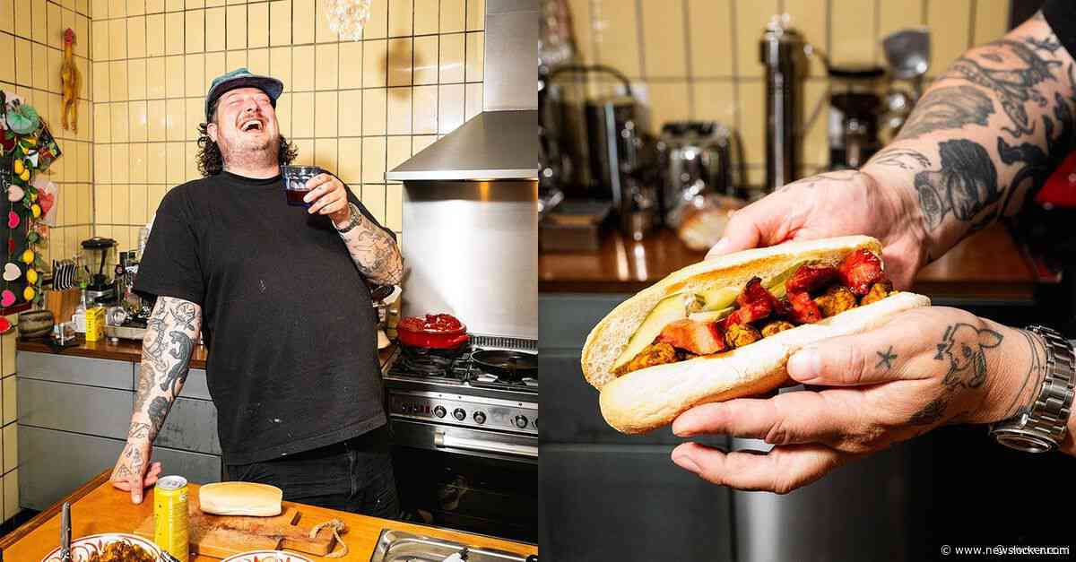 &amp;#8216;Kunnen jullie een beetje tegen pittig&amp;#8217;, vraagt Perry de Man als hij zijn broodje dynamite belegt