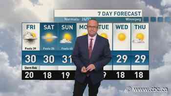 Riley Laychuk's Manitoba forecast for Friday, July 24, 2026