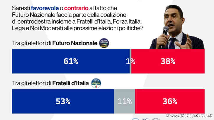 Sondaggi, FdI continua a scendere: Vannacci oltre il 7% avvicina FI. Più di un elettore su due di Meloni vuole FnV in coalizione