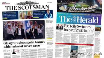 Scotland's papers: King drops in for Games and indyref2 'off limits'