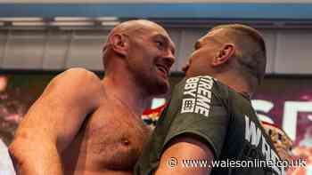 What time is the Tyson Fury fight starting?