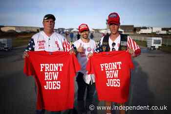 ‘Front Row Joes’ follow Trump across the country – but he knows little about them