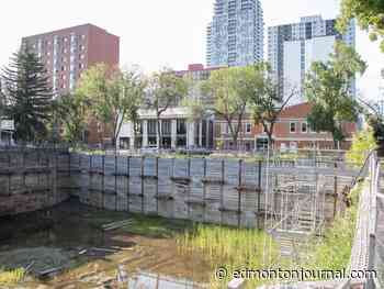 'A large pit': Aging Downtown Edmonton construction site more than just an eyesore