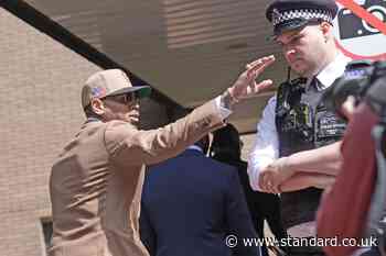 Chris Brown arrives at London court for ‘bottle attack’ hearing