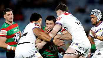 NRL LIVE updates: Injury-hit Rabbitohs, Storm trading tries in chaotic finish