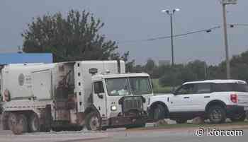 Crews respond to crash involving Oklahoma City trash truck