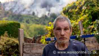 Maerdy mountain wildfire spreads towards village as residents told to close windows and doors