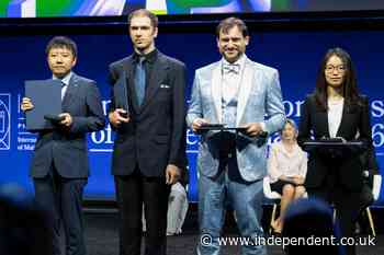 China celebrates its first winners of top global maths prize – here are the problems they solved