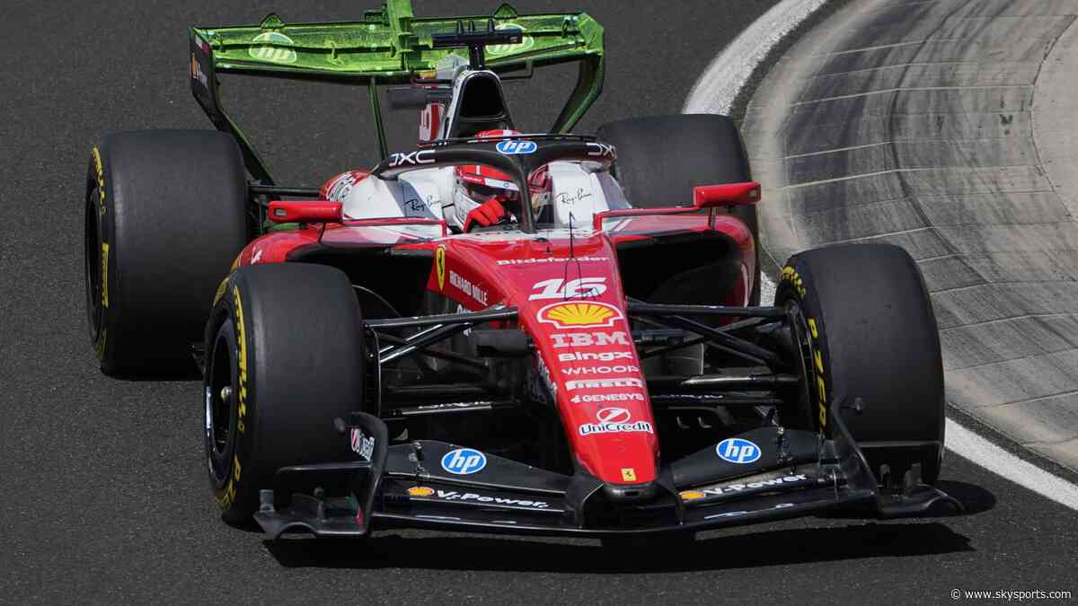Leclerc fastest before stopping as Aston Martin hit early fault with new-look car