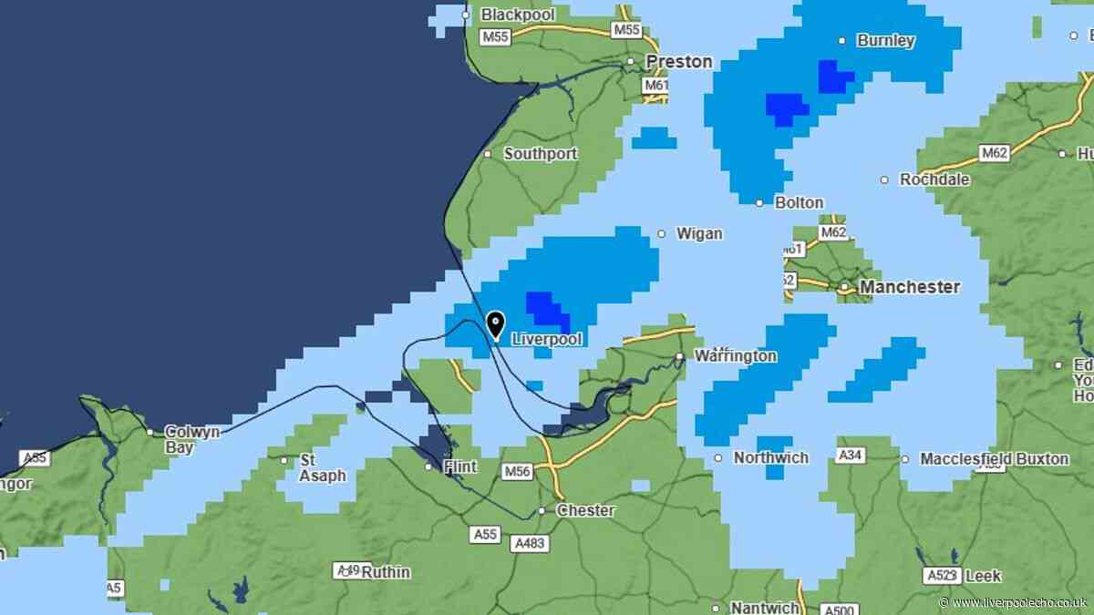 Exact time rain is forecast as Merseyside set for wet weekend