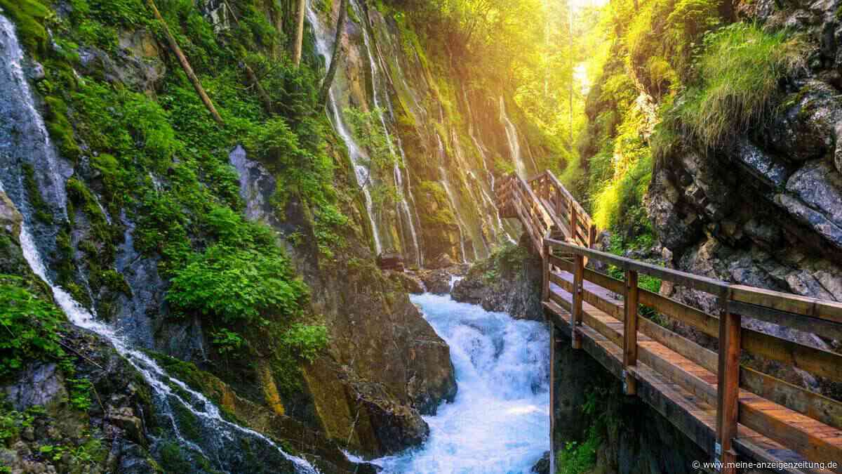 Ausflug zur Wimbachklamm: Rauschend und kühl durch den Felsen