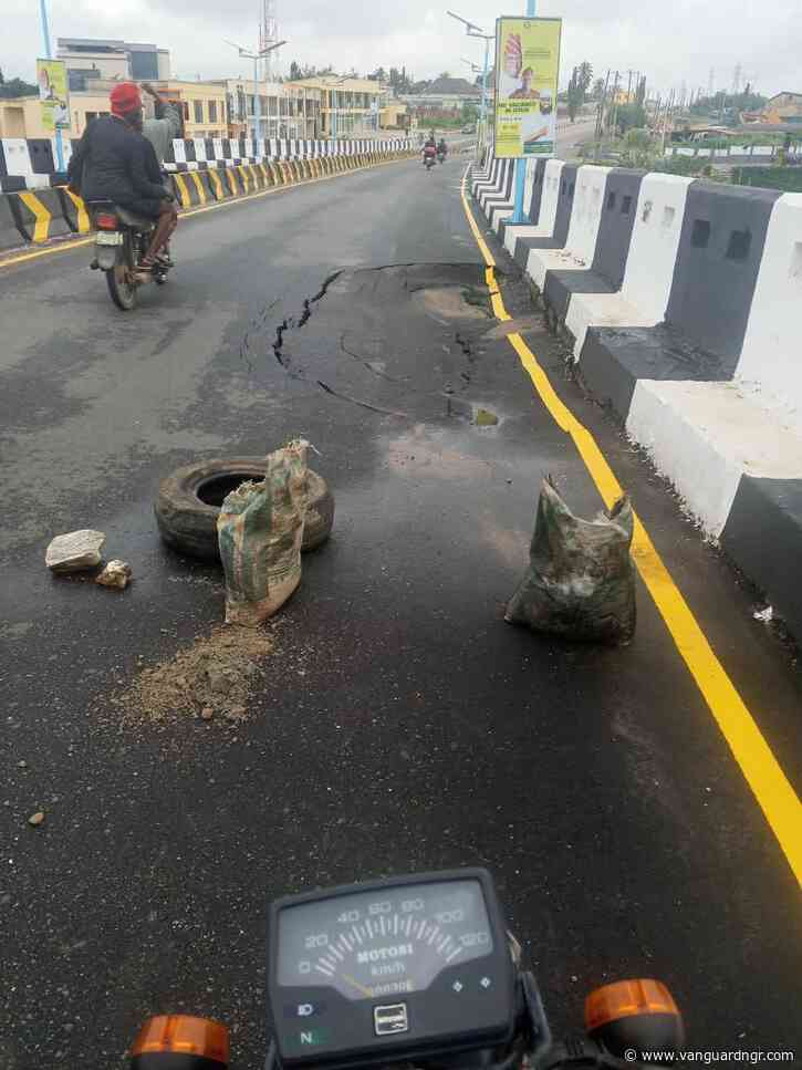 Osun’s newly opened LAMECO flyover damaged three weeks after commissioning