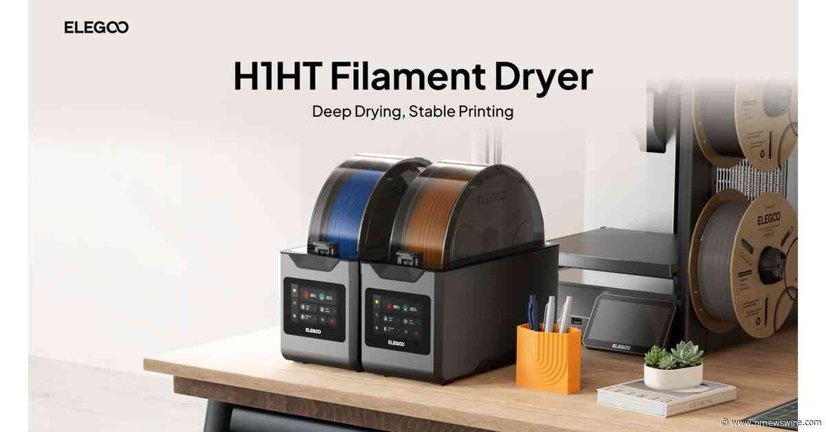 ELEGOO Launches H1 HT Filament Dryer: Up to 85°C High-Temp Drying for High-Quality 3D Prints