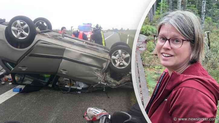 Ellen (43) kreeg een zwaar auto-ongeluk en gooide haar leven om: ’De politie geloofde eerst niet dat we dit overleefd hadden’