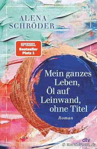 Viele bunte Leinwände mit Titeln