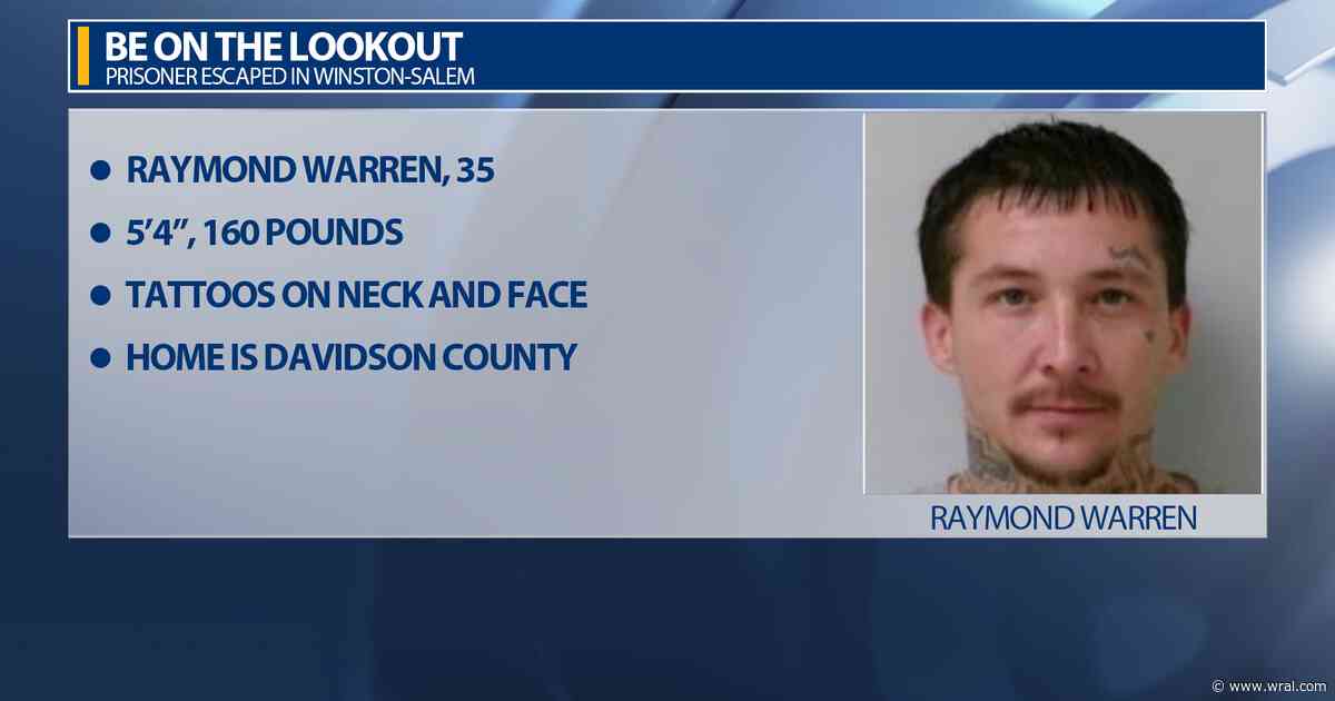 Prisoner escapes in Winston-Salem