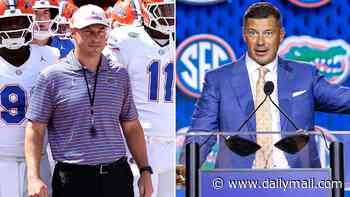 Toe-curling moment furious college football coach snaps at reporter over cell phone interruption: 'Lucky I'm not gonna throw this freakin' podium'