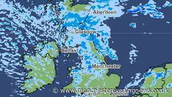 Met Office maps show exact time rain to hit Greater Manchester this weekend