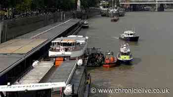 Police boat carrying armed officers crashes on River Thames