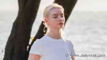 Anya Taylor-Joy looks casually cool as she enjoys a stroll with husband Malcolm McRae in Florida