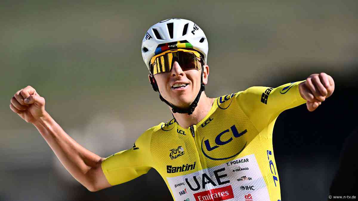 Grandioses Finish in Alpe d'Huez: Tadej Pogacar frisst Konkurrenten im Chaos gnadenlos auf