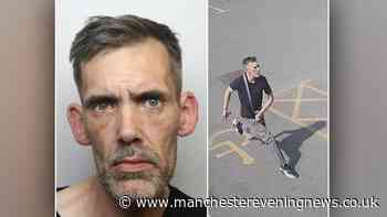 Terrifying moment would be thief pulls out knife after being challenged by staff
