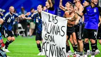 Falkland Islanders hit out at Lionel Messi and Co over controversial World Cup banner and blast Argentina's 'dirty' and 'deeply unpleasant' antics during tournament