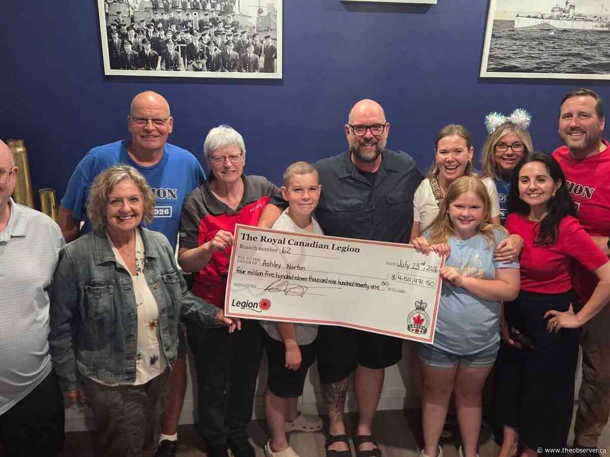 Sarnia legion Catch the Ace fundraiser ends its year with a $4.5 million winner
