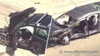 Elderly woman killed, 4 hurt in multi-car crash in North Miami Beach, officials say