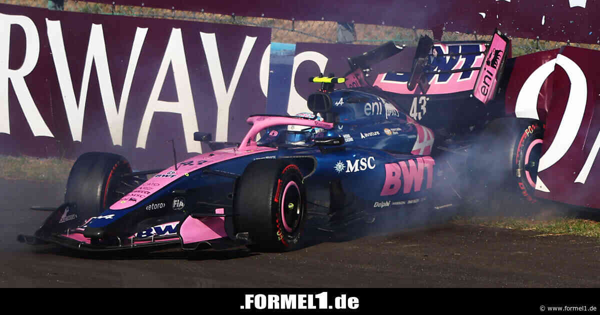 Franco Colapinto mit Frust am Freitag: Keine Fahrt in FT1, Crash in FT2
