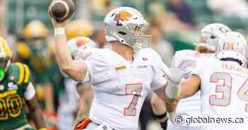 Brice starts as Lions host Argos at B.C. Place
